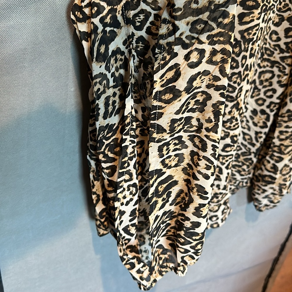 Inc Button Down Sheer Blouse - image 6